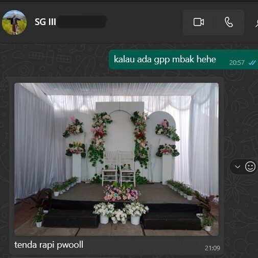 Testimoni sewa tenda pernikahan