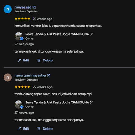 Sewa Tenda Jogja